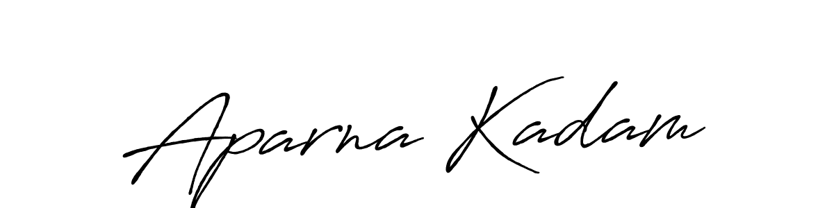 Create a beautiful signature design for name Aparna Kadam. With this signature (Antro_Vectra_Bolder) fonts, you can make a handwritten signature for free. Aparna Kadam signature style 7 images and pictures png