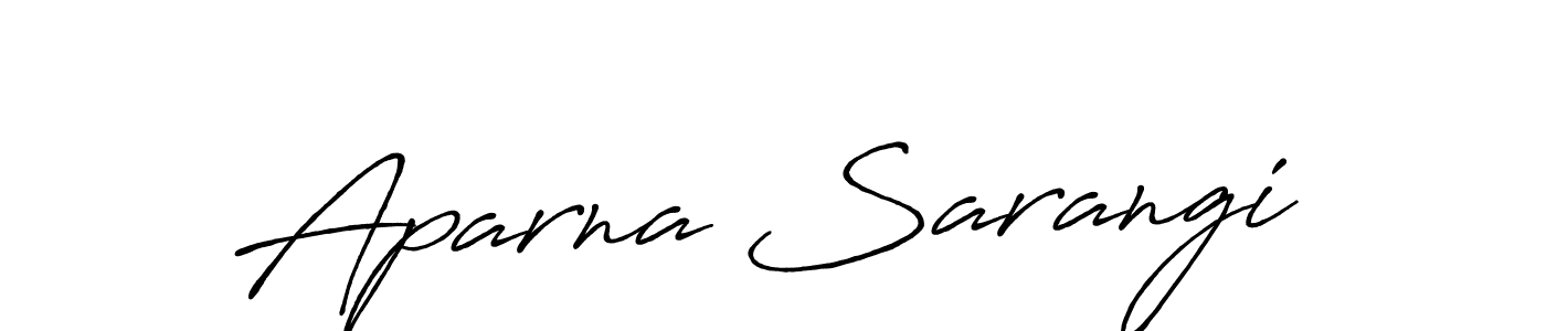 if you are searching for the best signature style for your name Aparna Sarangi. so please give up your signature search. here we have designed multiple signature styles  using Antro_Vectra_Bolder. Aparna Sarangi signature style 7 images and pictures png