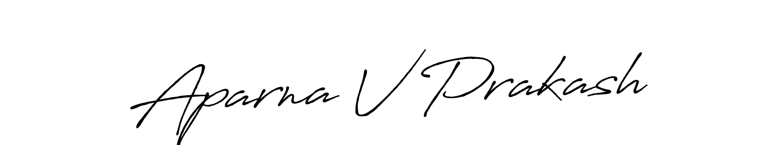 It looks lik you need a new signature style for name Aparna V Prakash. Design unique handwritten (Antro_Vectra_Bolder) signature with our free signature maker in just a few clicks. Aparna V Prakash signature style 7 images and pictures png