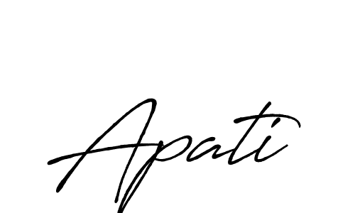 It looks lik you need a new signature style for name Apati. Design unique handwritten (Antro_Vectra_Bolder) signature with our free signature maker in just a few clicks. Apati signature style 7 images and pictures png