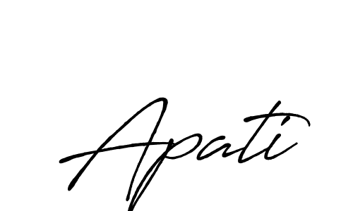 You should practise on your own different ways (Antro_Vectra_Bolder) to write your name (Apati) in signature. don't let someone else do it for you. Apati signature style 7 images and pictures png