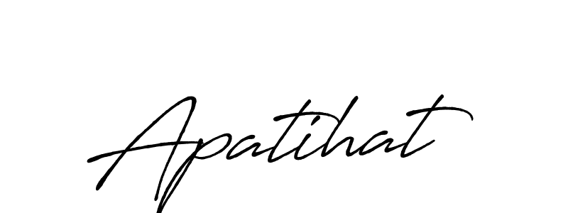 It looks lik you need a new signature style for name Apatihat. Design unique handwritten (Antro_Vectra_Bolder) signature with our free signature maker in just a few clicks. Apatihat signature style 7 images and pictures png