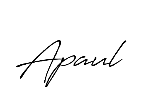 Apaul stylish signature style. Best Handwritten Sign (Antro_Vectra_Bolder) for my name. Handwritten Signature Collection Ideas for my name Apaul. Apaul signature style 7 images and pictures png