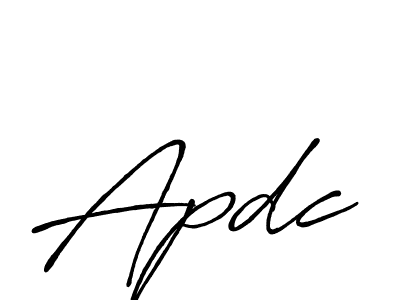 Also we have Apdc name is the best signature style. Create professional handwritten signature collection using Antro_Vectra_Bolder autograph style. Apdc signature style 7 images and pictures png