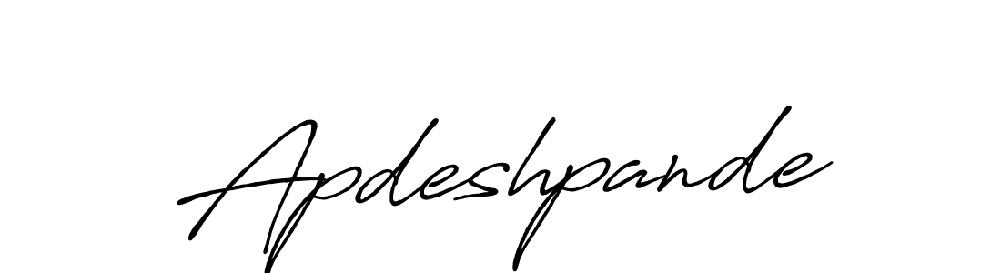 How to make Apdeshpande signature? Antro_Vectra_Bolder is a professional autograph style. Create handwritten signature for Apdeshpande name. Apdeshpande signature style 7 images and pictures png