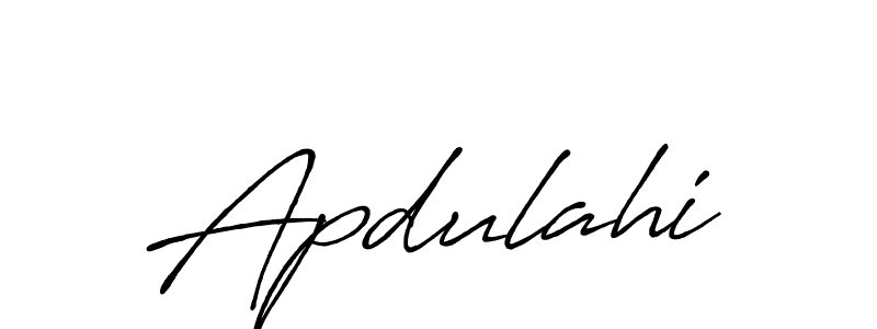 Antro_Vectra_Bolder is a professional signature style that is perfect for those who want to add a touch of class to their signature. It is also a great choice for those who want to make their signature more unique. Get Apdulahi name to fancy signature for free. Apdulahi signature style 7 images and pictures png