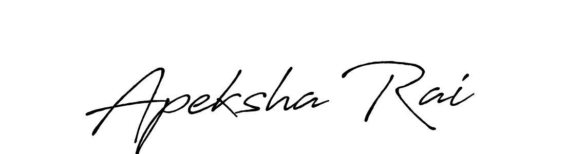 Also we have Apeksha Rai name is the best signature style. Create professional handwritten signature collection using Antro_Vectra_Bolder autograph style. Apeksha Rai signature style 7 images and pictures png