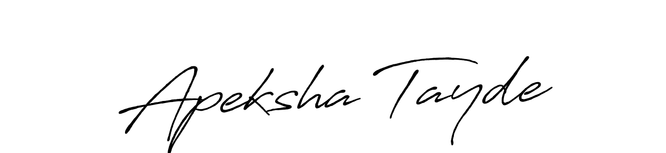 Best and Professional Signature Style for Apeksha Tayde. Antro_Vectra_Bolder Best Signature Style Collection. Apeksha Tayde signature style 7 images and pictures png