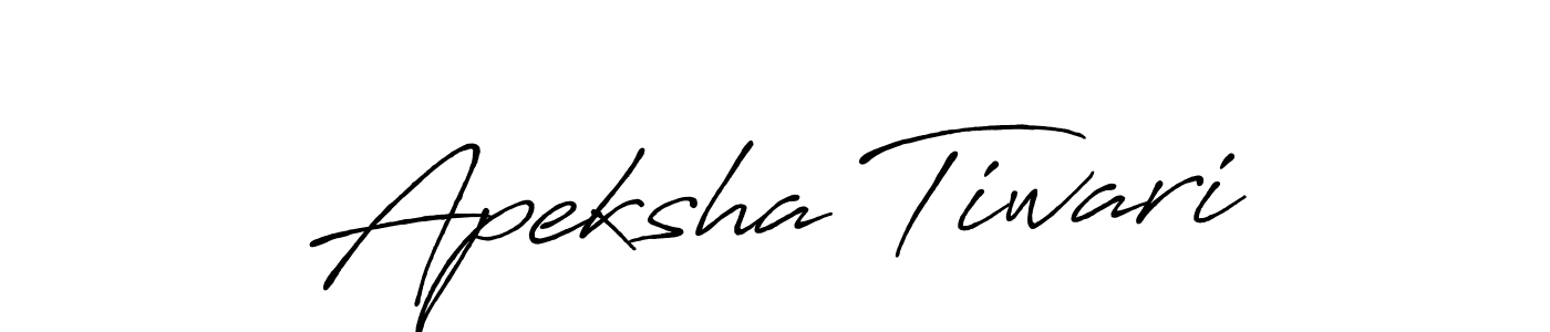 Create a beautiful signature design for name Apeksha Tiwari. With this signature (Antro_Vectra_Bolder) fonts, you can make a handwritten signature for free. Apeksha Tiwari signature style 7 images and pictures png