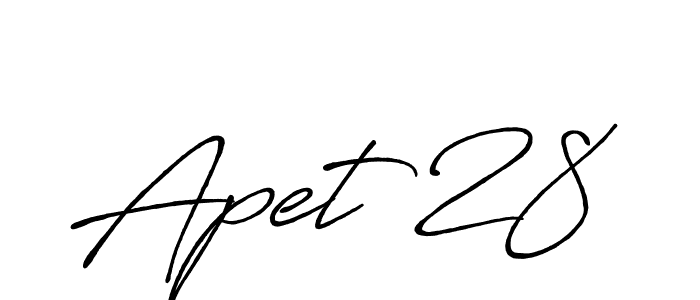 Make a beautiful signature design for name Apet 28. Use this online signature maker to create a handwritten signature for free. Apet 28 signature style 7 images and pictures png