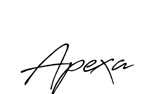 Design your own signature with our free online signature maker. With this signature software, you can create a handwritten (Antro_Vectra_Bolder) signature for name Apexa. Apexa signature style 7 images and pictures png