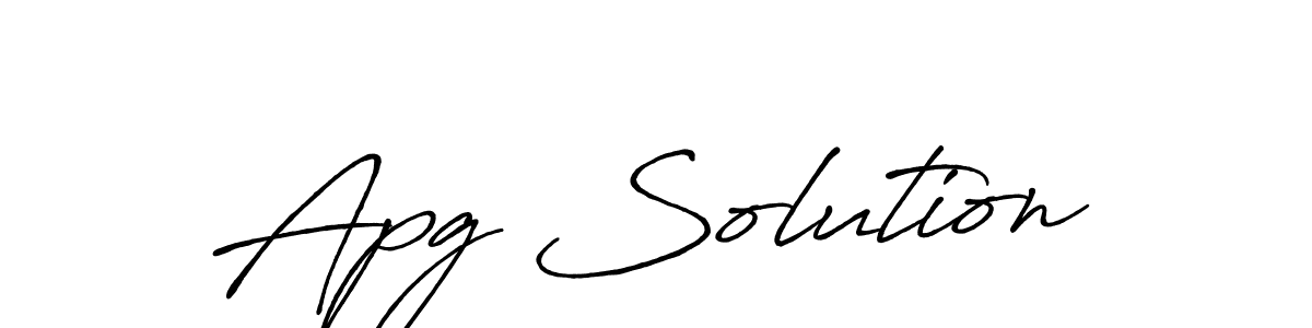 This is the best signature style for the Apg Solution name. Also you like these signature font (Antro_Vectra_Bolder). Mix name signature. Apg Solution signature style 7 images and pictures png