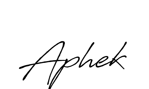 Aphek stylish signature style. Best Handwritten Sign (Antro_Vectra_Bolder) for my name. Handwritten Signature Collection Ideas for my name Aphek. Aphek signature style 7 images and pictures png