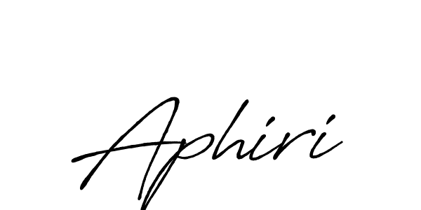 How to make Aphiri signature? Antro_Vectra_Bolder is a professional autograph style. Create handwritten signature for Aphiri name. Aphiri signature style 7 images and pictures png