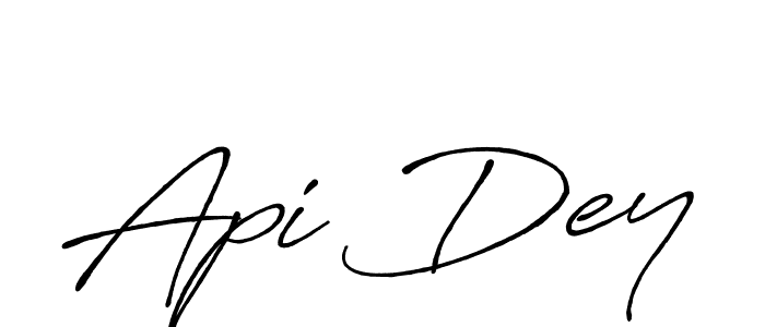 It looks lik you need a new signature style for name Api Dey. Design unique handwritten (Antro_Vectra_Bolder) signature with our free signature maker in just a few clicks. Api Dey signature style 7 images and pictures png