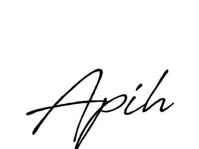 Best and Professional Signature Style for Apih. Antro_Vectra_Bolder Best Signature Style Collection. Apih signature style 7 images and pictures png