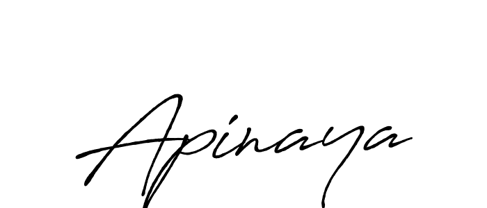 Design your own signature with our free online signature maker. With this signature software, you can create a handwritten (Antro_Vectra_Bolder) signature for name Apinaya. Apinaya signature style 7 images and pictures png