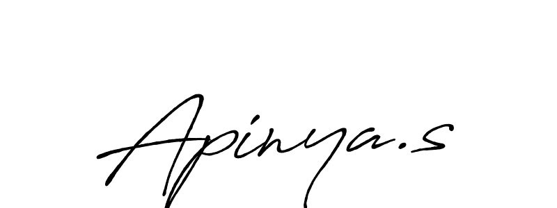 Make a beautiful signature design for name Apinya.s. Use this online signature maker to create a handwritten signature for free. Apinya.s signature style 7 images and pictures png