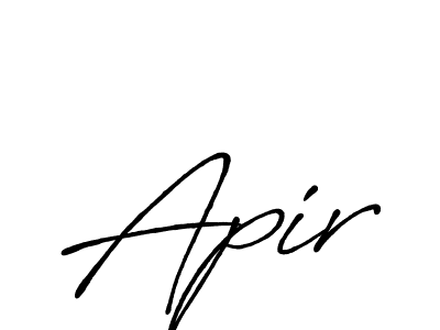 How to make Apir signature? Antro_Vectra_Bolder is a professional autograph style. Create handwritten signature for Apir name. Apir signature style 7 images and pictures png