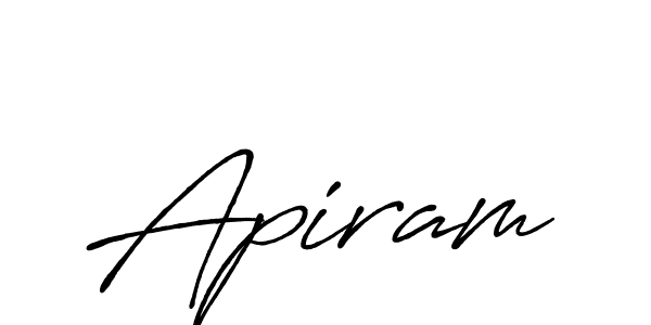 Also we have Apiram name is the best signature style. Create professional handwritten signature collection using Antro_Vectra_Bolder autograph style. Apiram signature style 7 images and pictures png