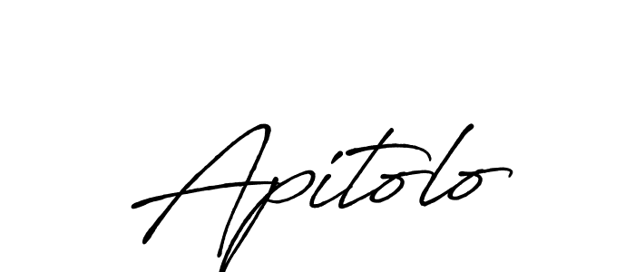 You should practise on your own different ways (Antro_Vectra_Bolder) to write your name (Apitolo) in signature. don't let someone else do it for you. Apitolo signature style 7 images and pictures png