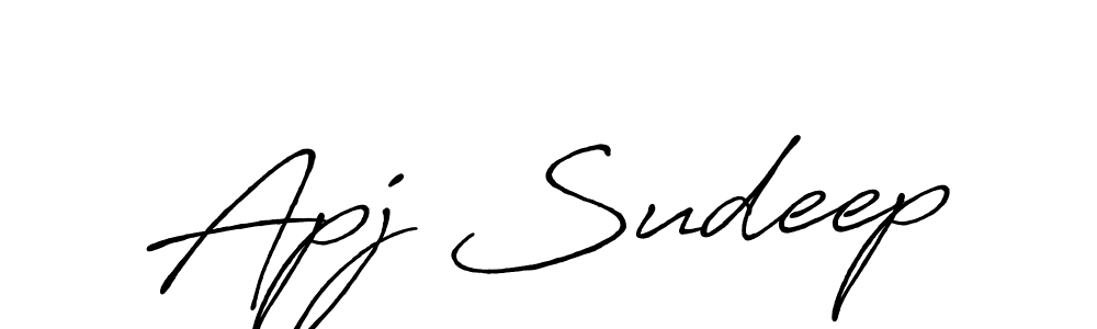 Also You can easily find your signature by using the search form. We will create Apj Sudeep name handwritten signature images for you free of cost using Antro_Vectra_Bolder sign style. Apj Sudeep signature style 7 images and pictures png