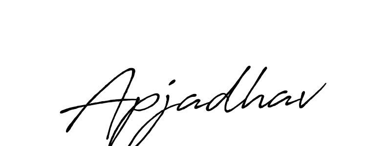 It looks lik you need a new signature style for name Apjadhav. Design unique handwritten (Antro_Vectra_Bolder) signature with our free signature maker in just a few clicks. Apjadhav signature style 7 images and pictures png