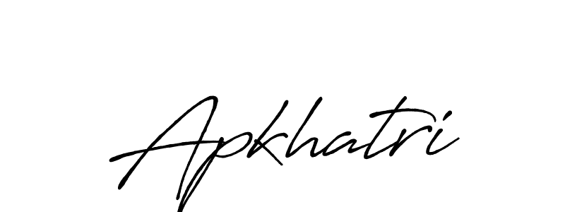 Design your own signature with our free online signature maker. With this signature software, you can create a handwritten (Antro_Vectra_Bolder) signature for name Apkhatri. Apkhatri signature style 7 images and pictures png