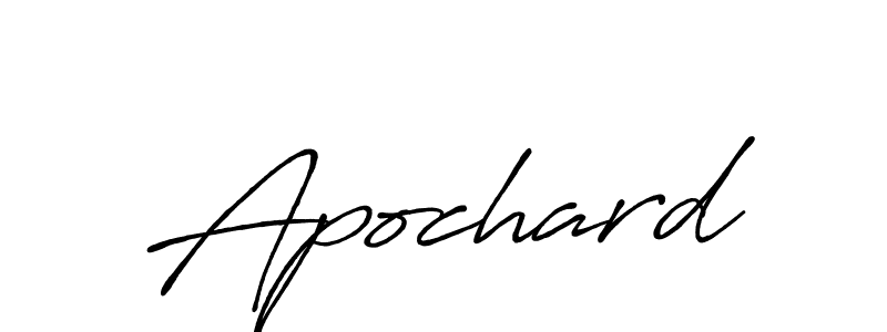 How to make Apochard signature? Antro_Vectra_Bolder is a professional autograph style. Create handwritten signature for Apochard name. Apochard signature style 7 images and pictures png