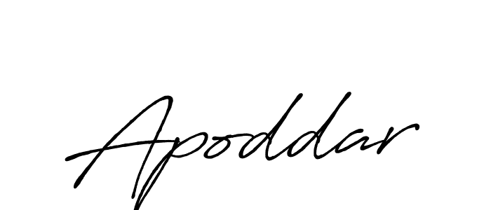 Use a signature maker to create a handwritten signature online. With this signature software, you can design (Antro_Vectra_Bolder) your own signature for name Apoddar. Apoddar signature style 7 images and pictures png