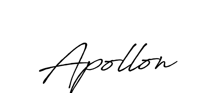 Apollon stylish signature style. Best Handwritten Sign (Antro_Vectra_Bolder) for my name. Handwritten Signature Collection Ideas for my name Apollon. Apollon signature style 7 images and pictures png