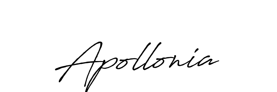 Use a signature maker to create a handwritten signature online. With this signature software, you can design (Antro_Vectra_Bolder) your own signature for name Apollonia. Apollonia signature style 7 images and pictures png