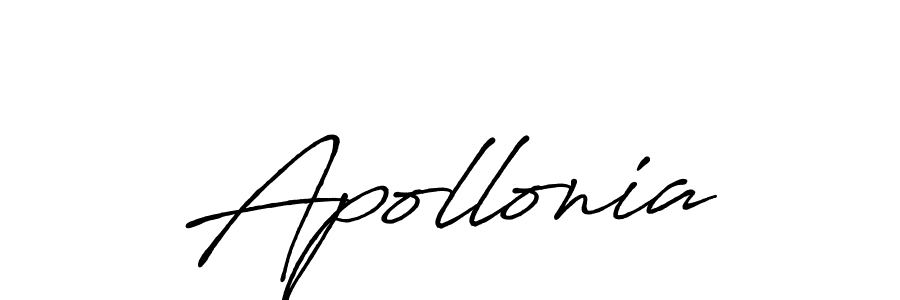 Use a signature maker to create a handwritten signature online. With this signature software, you can design (Antro_Vectra_Bolder) your own signature for name Apollonia. Apollonia signature style 7 images and pictures png