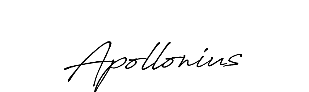 Design your own signature with our free online signature maker. With this signature software, you can create a handwritten (Antro_Vectra_Bolder) signature for name Apollonius. Apollonius signature style 7 images and pictures png