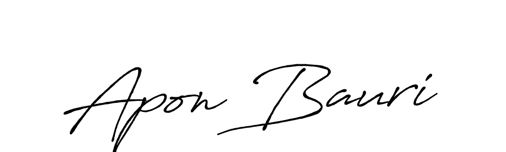 How to make Apon Bauri signature? Antro_Vectra_Bolder is a professional autograph style. Create handwritten signature for Apon Bauri name. Apon Bauri signature style 7 images and pictures png
