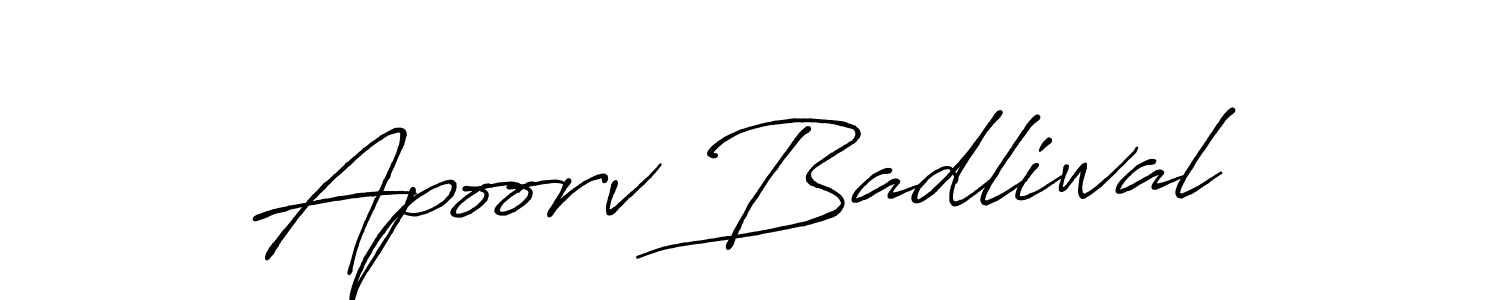 This is the best signature style for the Apoorv Badliwal name. Also you like these signature font (Antro_Vectra_Bolder). Mix name signature. Apoorv Badliwal signature style 7 images and pictures png