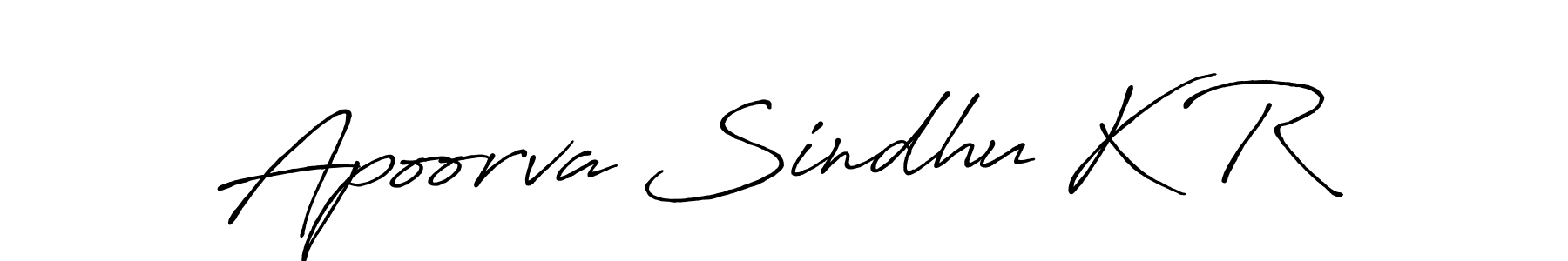 How to Draw Apoorva Sindhu K R signature style? Antro_Vectra_Bolder is a latest design signature styles for name Apoorva Sindhu K R. Apoorva Sindhu K R signature style 7 images and pictures png