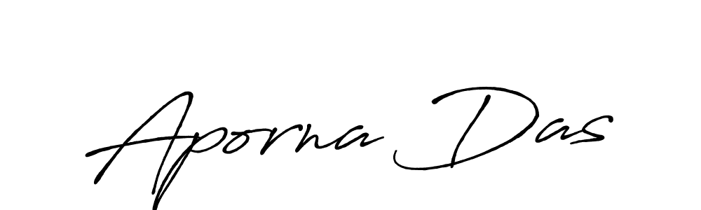 Design your own signature with our free online signature maker. With this signature software, you can create a handwritten (Antro_Vectra_Bolder) signature for name Aporna Das. Aporna Das signature style 7 images and pictures png