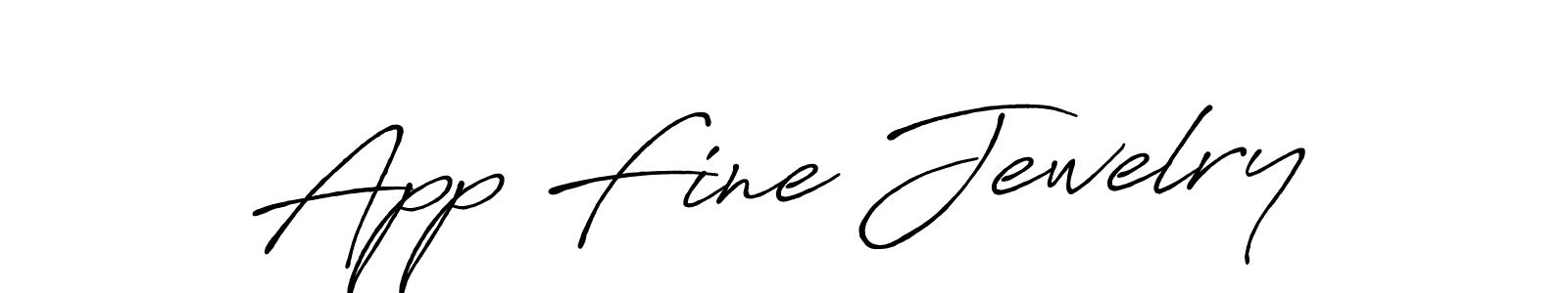 How to make App Fine Jewelry name signature. Use Antro_Vectra_Bolder style for creating short signs online. This is the latest handwritten sign. App Fine Jewelry signature style 7 images and pictures png