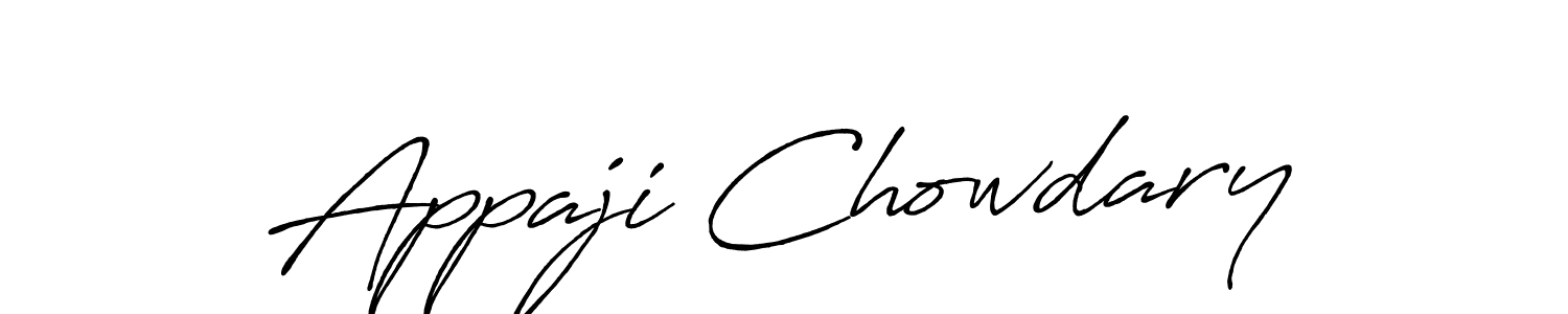 Also You can easily find your signature by using the search form. We will create Appaji Chowdary name handwritten signature images for you free of cost using Antro_Vectra_Bolder sign style. Appaji Chowdary signature style 7 images and pictures png