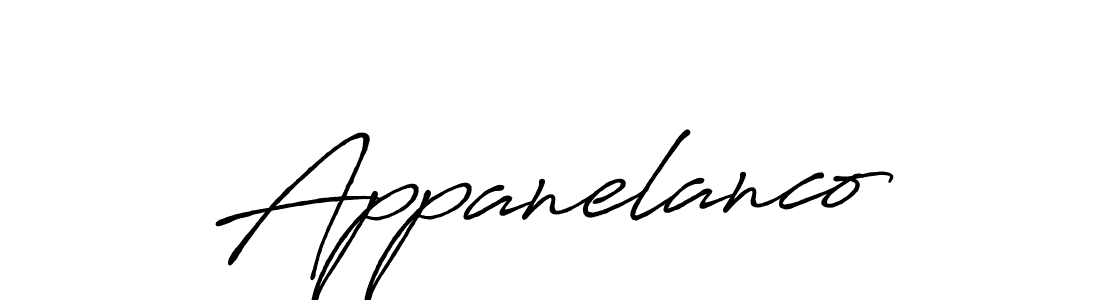 Once you've used our free online signature maker to create your best signature Antro_Vectra_Bolder style, it's time to enjoy all of the benefits that Appanelanco name signing documents. Appanelanco signature style 7 images and pictures png