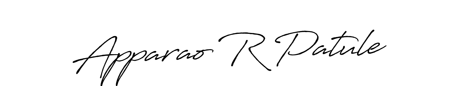 Apparao R Patule stylish signature style. Best Handwritten Sign (Antro_Vectra_Bolder) for my name. Handwritten Signature Collection Ideas for my name Apparao R Patule. Apparao R Patule signature style 7 images and pictures png