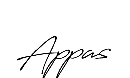 How to make Appas name signature. Use Antro_Vectra_Bolder style for creating short signs online. This is the latest handwritten sign. Appas signature style 7 images and pictures png