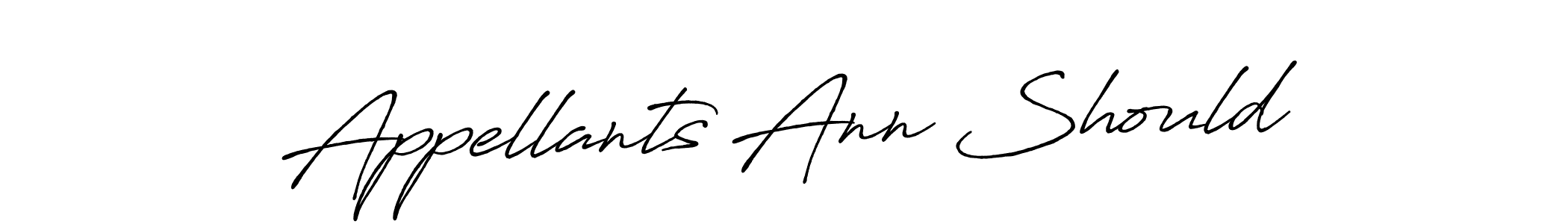 if you are searching for the best signature style for your name Appellants Ann Should. so please give up your signature search. here we have designed multiple signature styles  using Antro_Vectra_Bolder. Appellants Ann Should signature style 7 images and pictures png