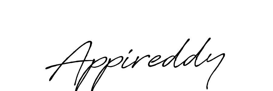 Make a beautiful signature design for name Appireddy. With this signature (Antro_Vectra_Bolder) style, you can create a handwritten signature for free. Appireddy signature style 7 images and pictures png
