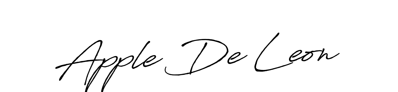 It looks lik you need a new signature style for name Apple De Leon. Design unique handwritten (Antro_Vectra_Bolder) signature with our free signature maker in just a few clicks. Apple De Leon signature style 7 images and pictures png