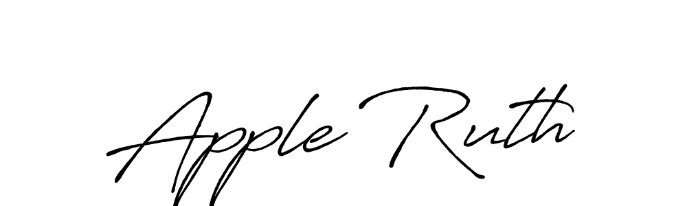 Make a beautiful signature design for name Apple Ruth. With this signature (Antro_Vectra_Bolder) style, you can create a handwritten signature for free. Apple Ruth signature style 7 images and pictures png