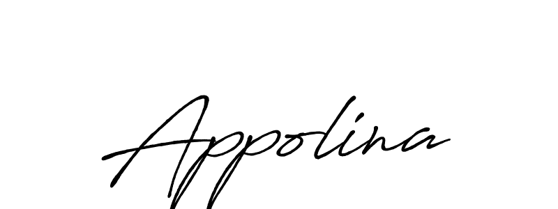 Design your own signature with our free online signature maker. With this signature software, you can create a handwritten (Antro_Vectra_Bolder) signature for name Appolina. Appolina signature style 7 images and pictures png