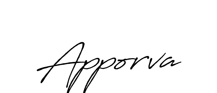 Also You can easily find your signature by using the search form. We will create Apporva name handwritten signature images for you free of cost using Antro_Vectra_Bolder sign style. Apporva signature style 7 images and pictures png