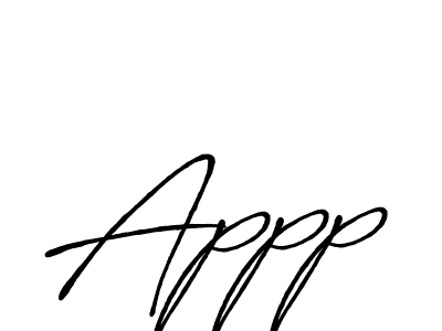 The best way (Antro_Vectra_Bolder) to make a short signature is to pick only two or three words in your name. The name Appp include a total of six letters. For converting this name. Appp signature style 7 images and pictures png